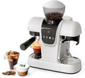 Macchina da Caff¨¨ Espresso 19 Bar con Macinino Integrato e Montalatte