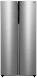 Midea Frigorifero Side-by-Side 460L in Acciaio Inox, Classe Energetica E