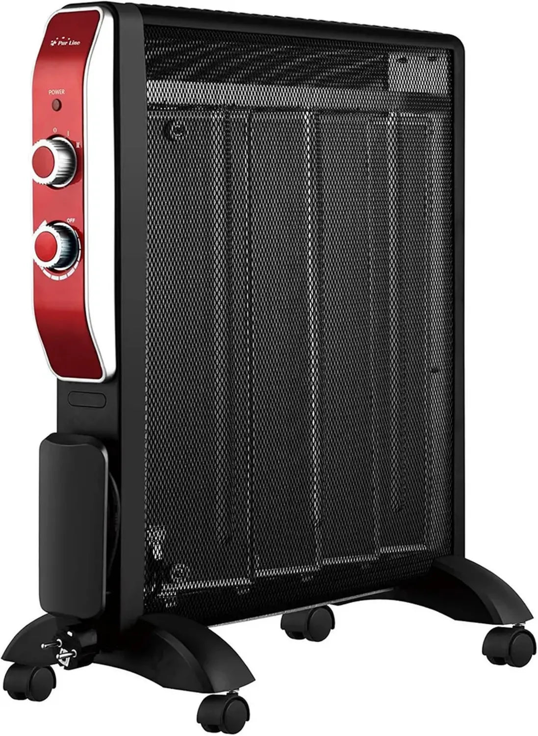 PURLINE Stufa Portatile a Basso Consumo, 2000 W con Pannelli Radianti e Termostato